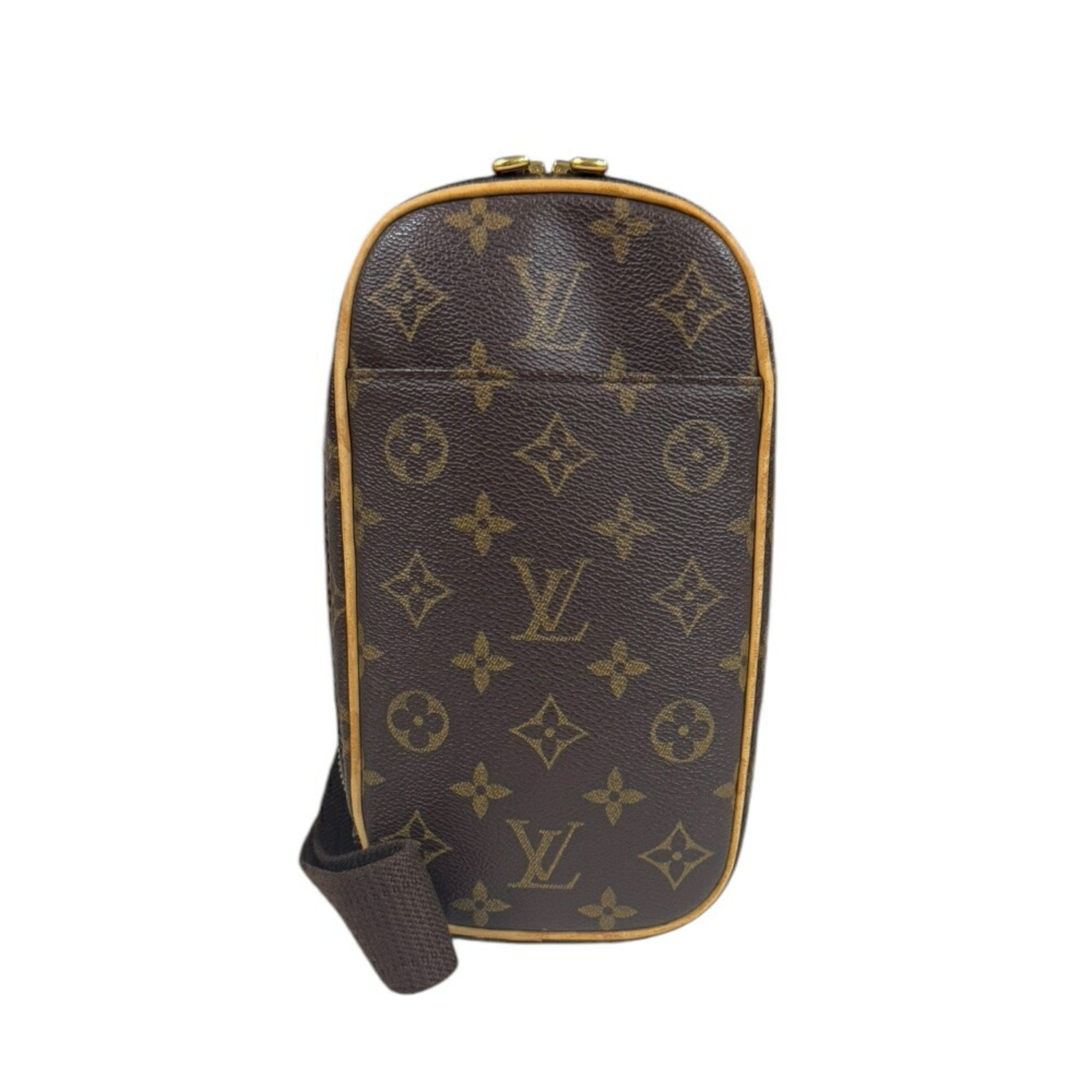 Louis Vuitton Pochette Ganjou Monogram Body Bag Canvas M51870 Brown Men's LOUIS VUITTON