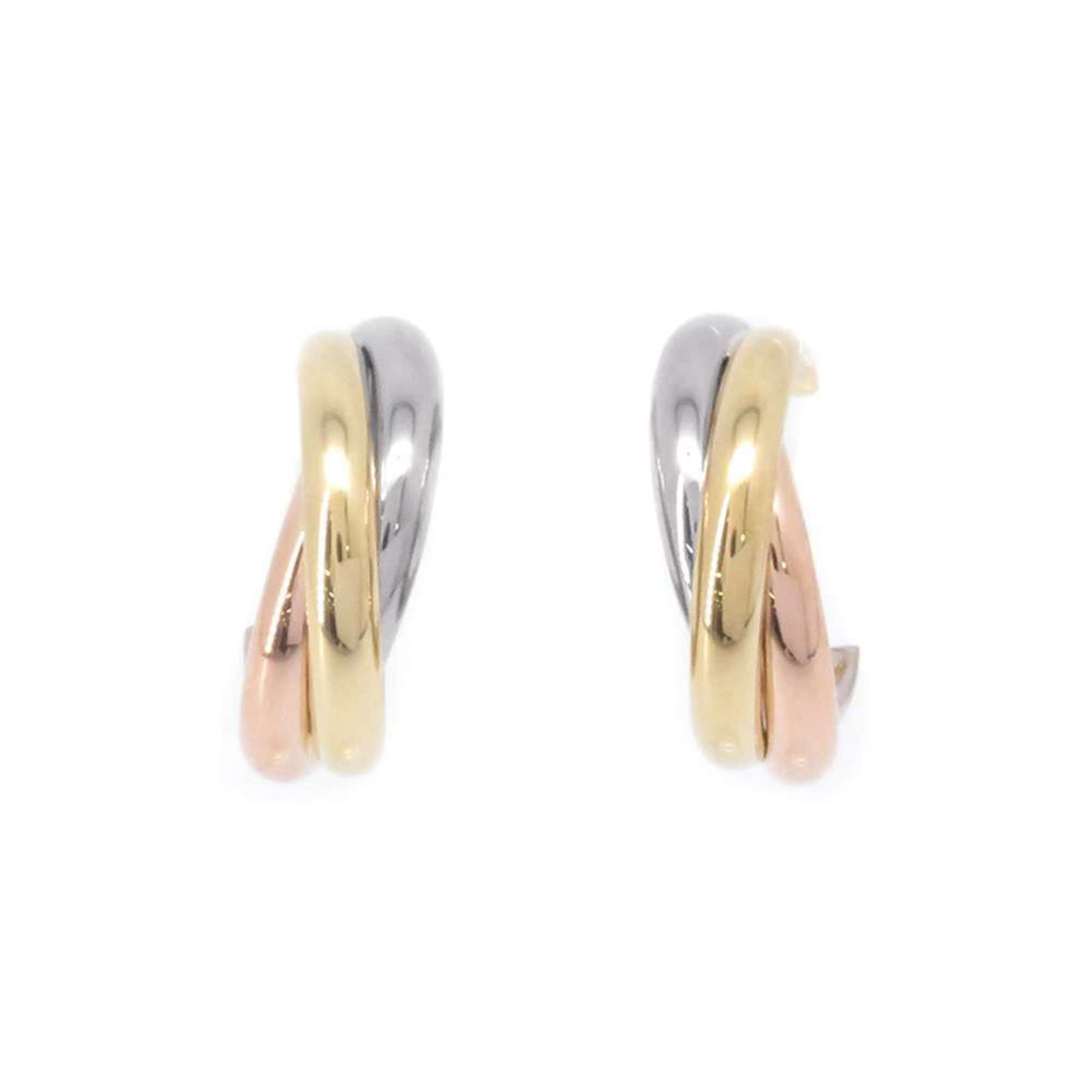 Cartier Trinity Earrings K18YG K18WG K18PG B8017100