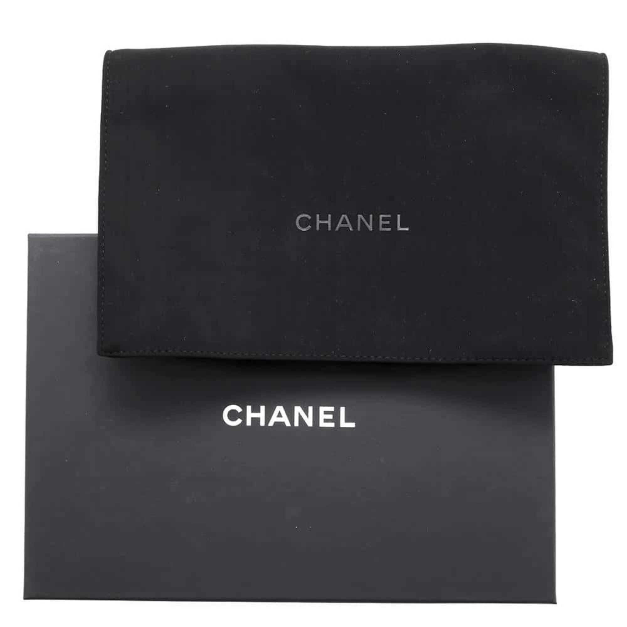 Chanel Chain Wallet Classic Matelasse Coco Mark Caviar Skin AP0250 CHANEL Black