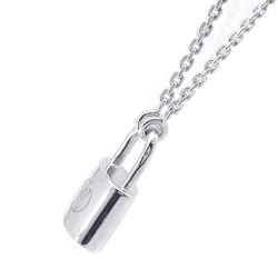 Louis Vuitton Necklace Pendant Lockit SV925 Silver Q93559 LOUIS VUITTON