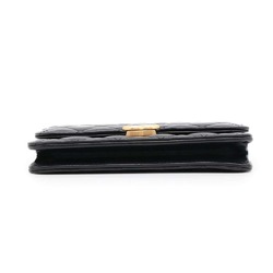 Chanel Chain Wallet Matelasse Coco Mark Lambskin AP3199 CHANEL Bag Black