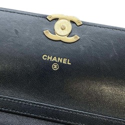 Chanel Chain Wallet Matelasse Coco Mark Lambskin AP3199 CHANEL Bag Black