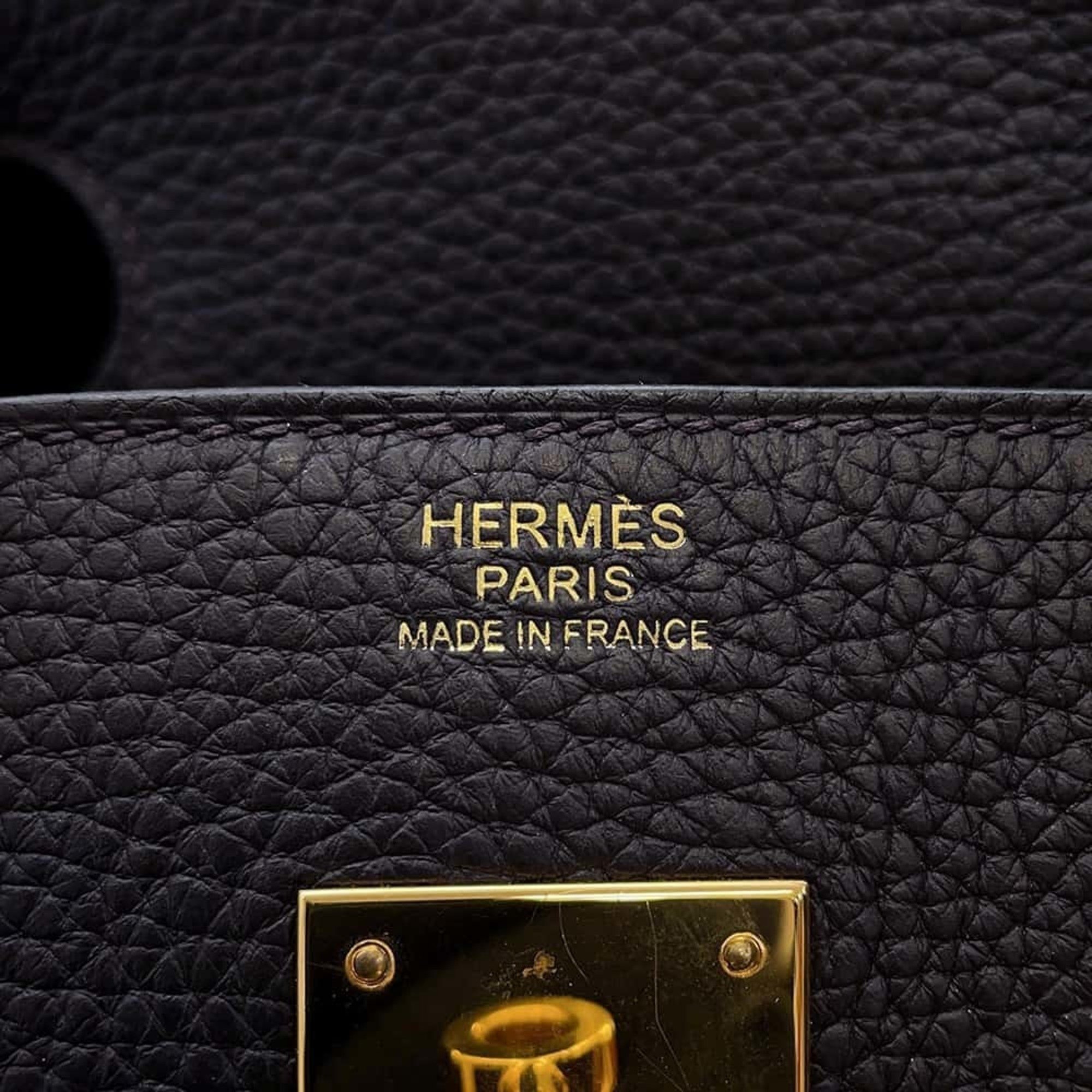 Hermes Birkin 30 Pur Noir Togo T-stamped HERMES handbag