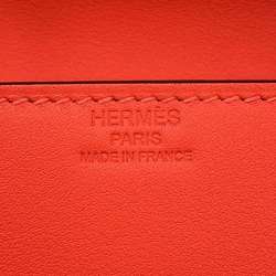 Hermes Clutch Bag Birkin Shadow Capucines Swift W Stamp HERMES