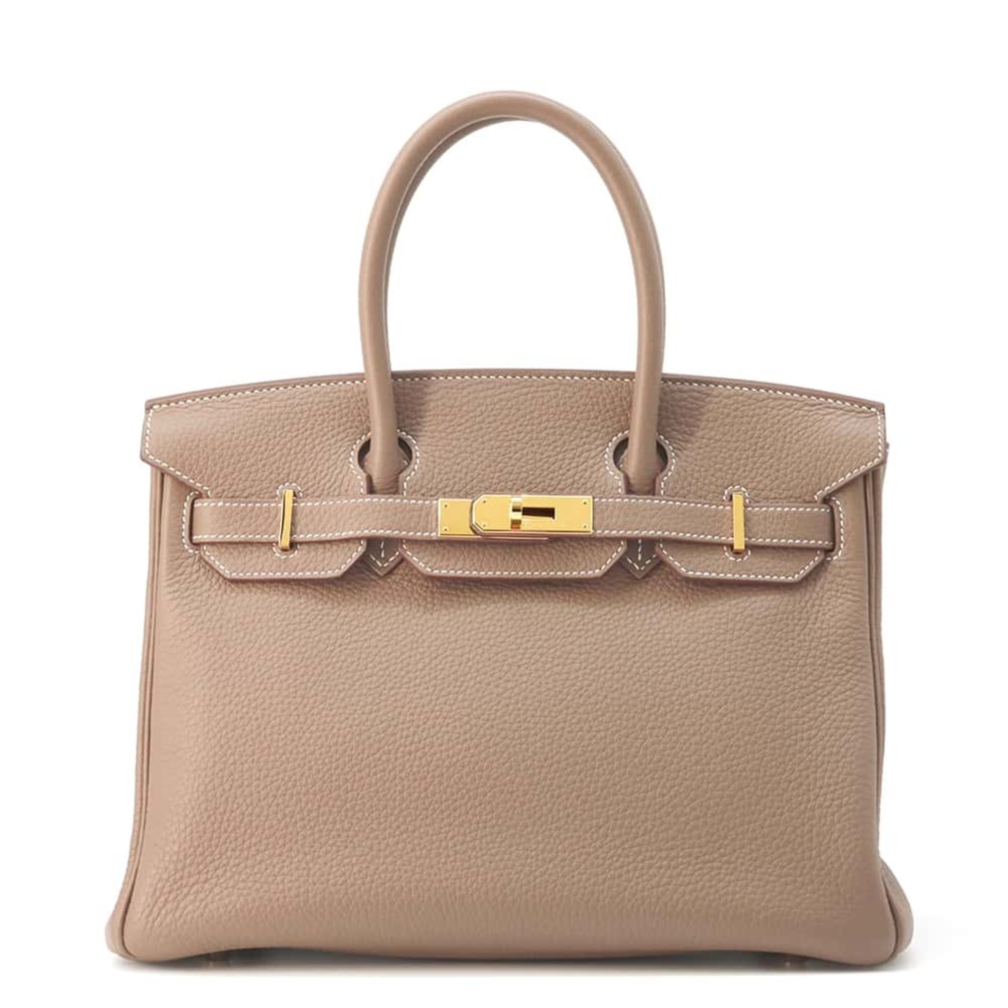 Hermes Birkin 30 Etoupe Togo U Stamp HERMES Handbag