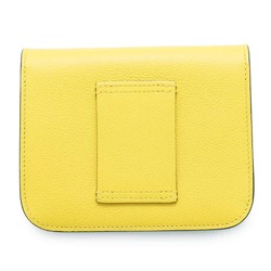 Hermes Wallet Constance Jaune Naples Evercolor U Stamp