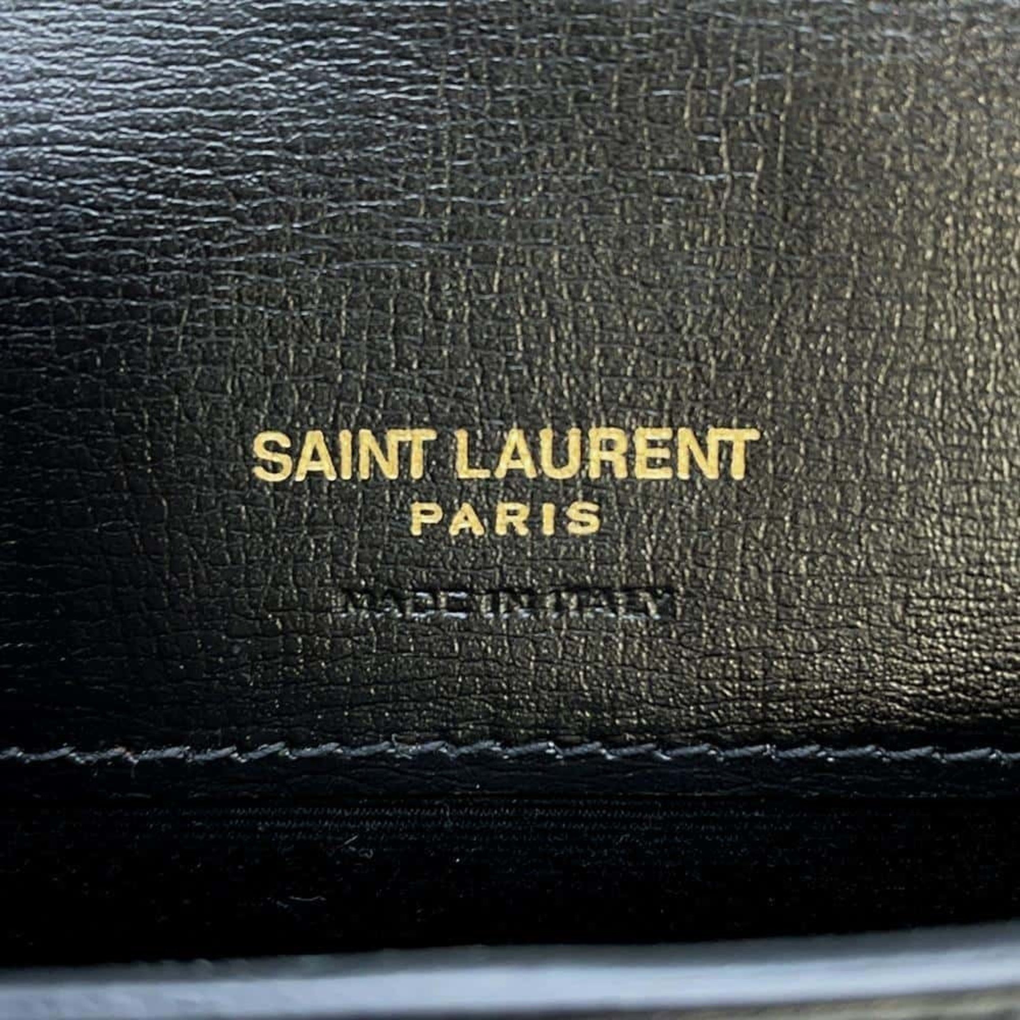 Yves Saint Laurent Saint Laurent Paris Chain Shoulder Bag Phone Holder Leather 635095 SAINT LAURENT PARIS Black