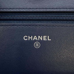 Chanel Chain Wallet Coco Mark Lambskin CHANEL