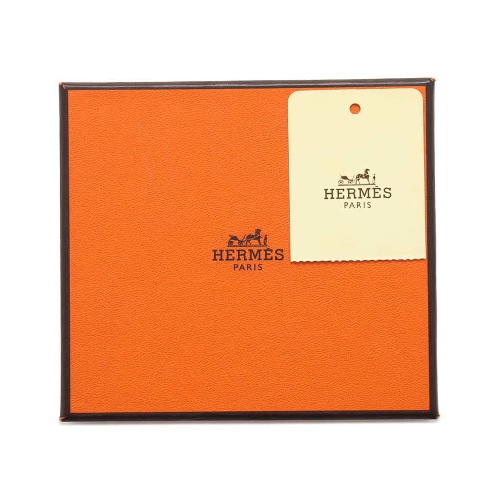 Hermes Wallet/Coin Case Bastia Etoupe Togo □L Stamp HERMES Chevre