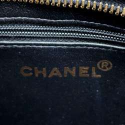 CHANEL Tote Bag Reproduction Matelasse Coco Mark Caviar Skin A01804 Black