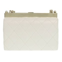 Chanel Coco Mark Matelasse Lambskin White AP3452 Chain Shoulder Bag 1634CHANEL