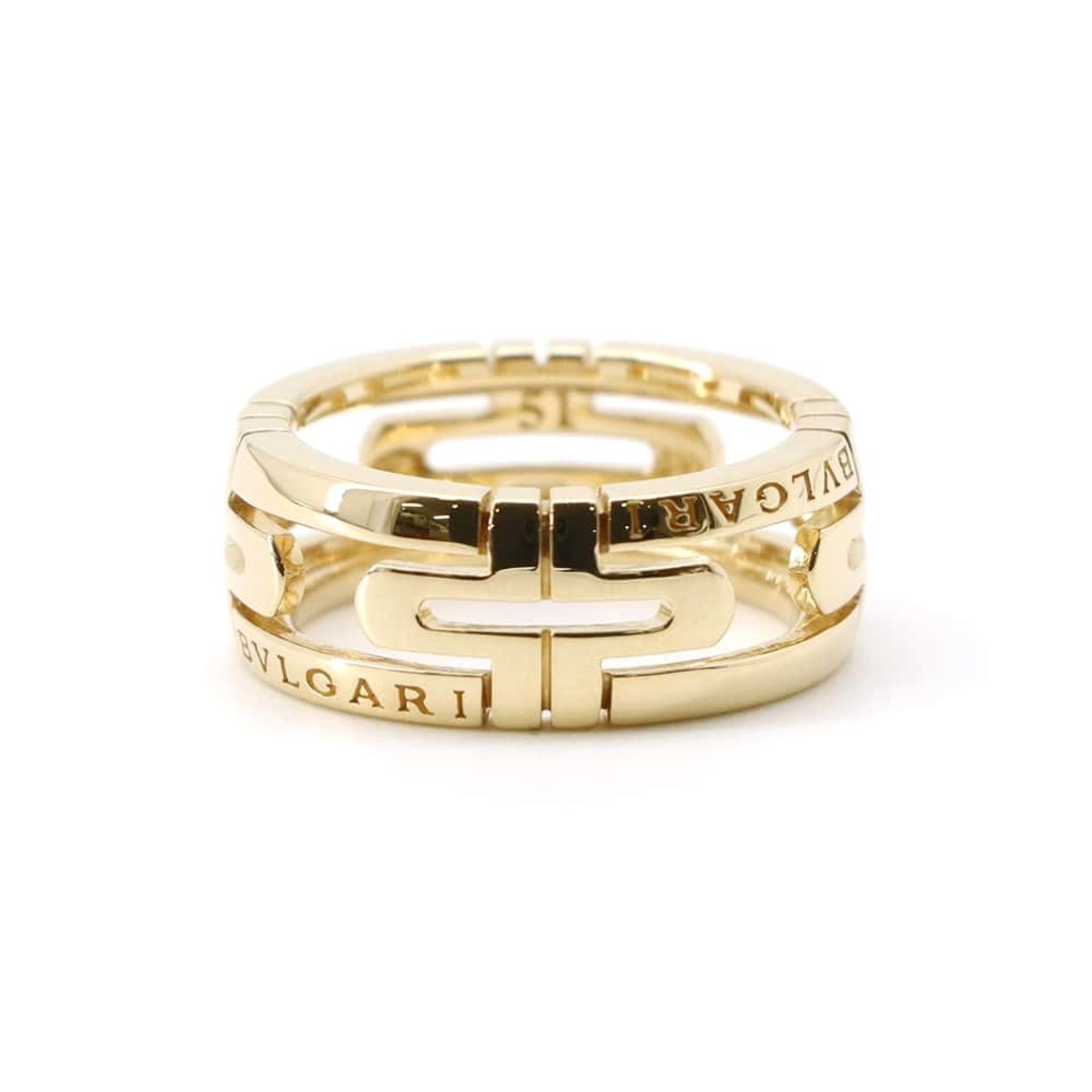 BVLGARI Ring Parentesi Small K18YG Yellow Gold Size 51