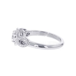 Harry Winston Ring Lily Cluster Engagement Diamond 0.50ct Pt950 Platinum Size Approx. GIA