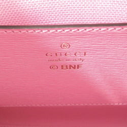 Gucci Bananya collaboration 671623 Leather 2way handbag Pink 0727GUCCI