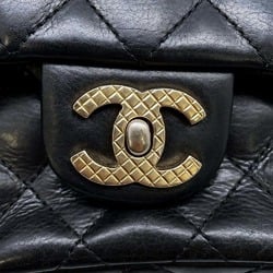 Chanel Chain Shoulder Bag Matelasse Single Flap Lambskin A94495 CHANEL Black