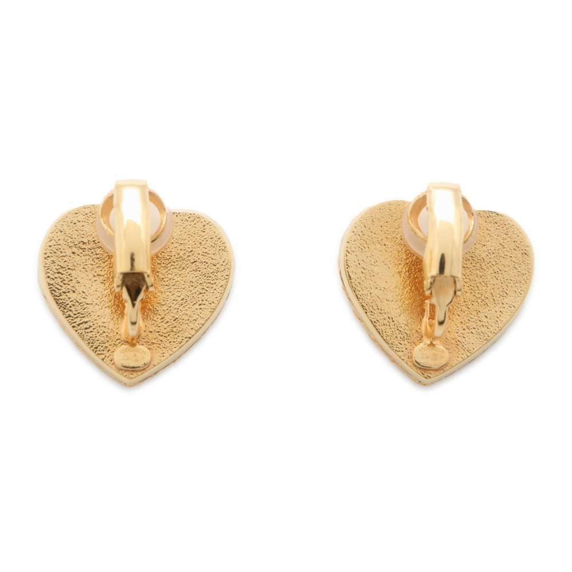 Chanel Earrings Heart Coco Mark I24 P ABD153 CHANEL