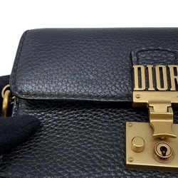 Christian Dior Clutch Bag Addict Leather Black