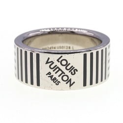 Louis Vuitton Ring Berg Damier Colors M62494 Silver Black Metal L Size Men's LOUIS VUITTON