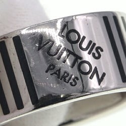 Louis Vuitton Ring Berg Damier Colors M62494 Silver Black Metal L Size Men's LOUIS VUITTON