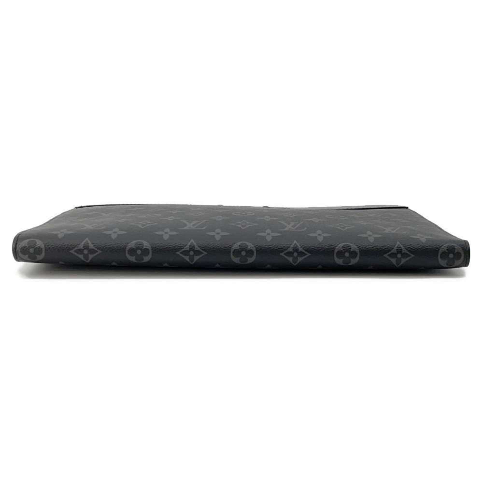 Louis Vuitton Clutch Bag Monogram Eclipse Pochette Jour M82074 Black