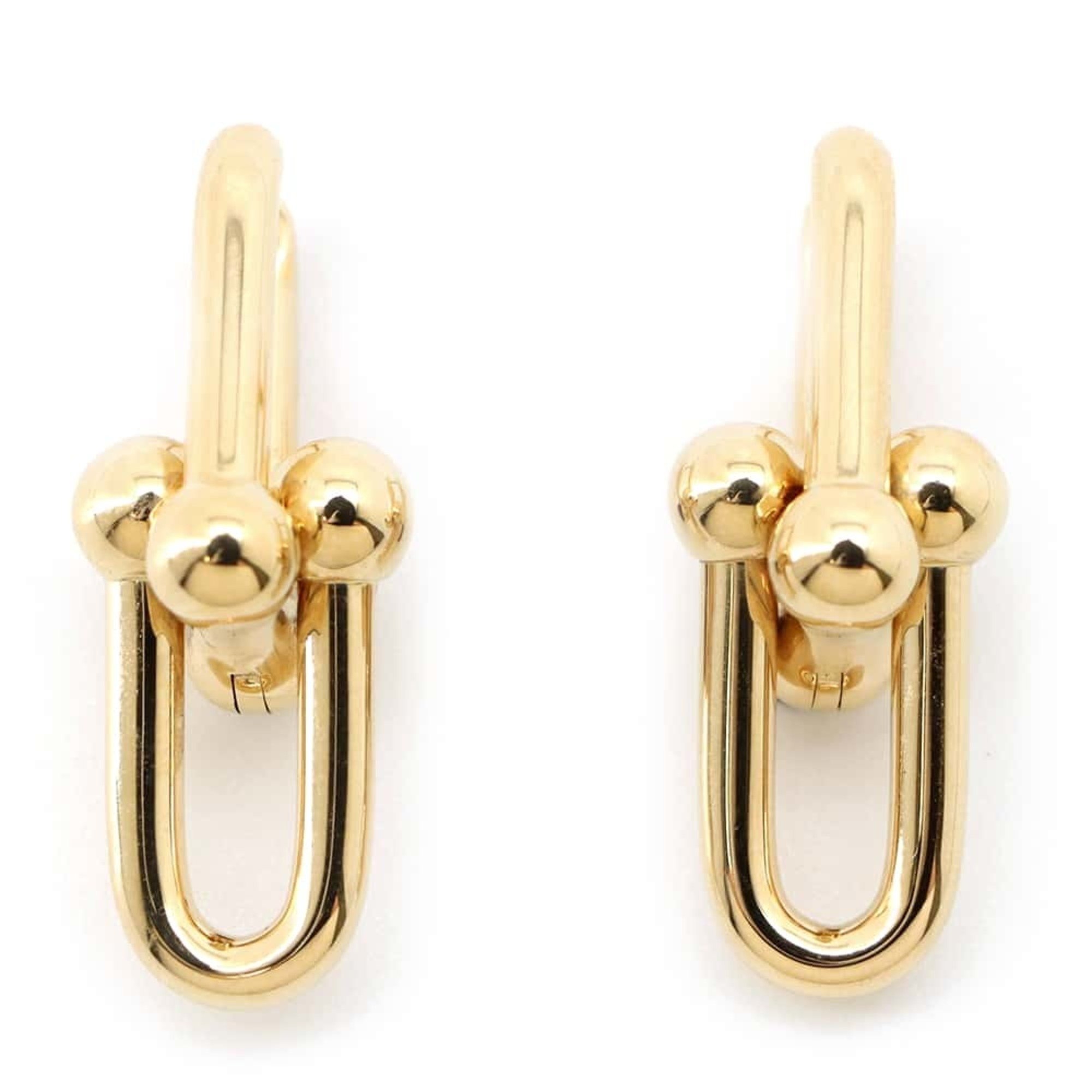 Tiffany earrings hardware large link K18YG yellow gold 68533643 & Co.