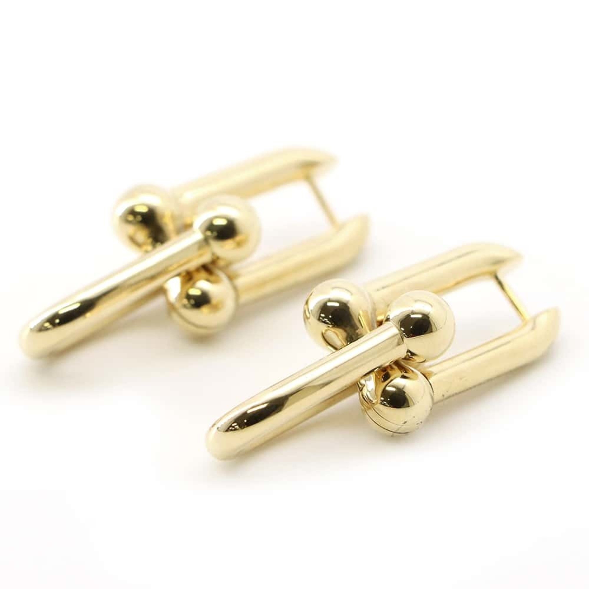 Tiffany earrings hardware large link K18YG yellow gold 68533643 & Co.