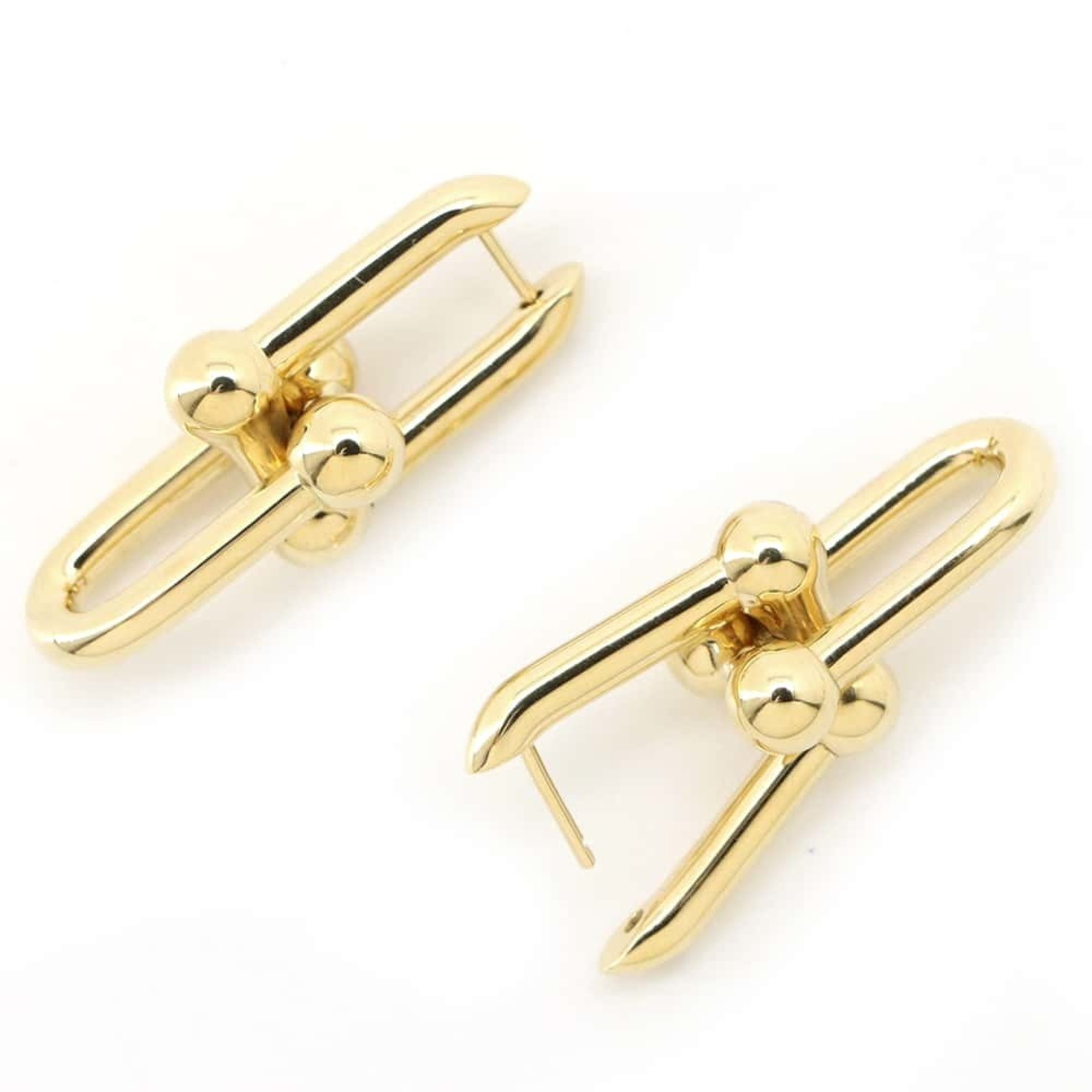 Tiffany earrings hardware large link K18YG yellow gold 68533643 & Co.