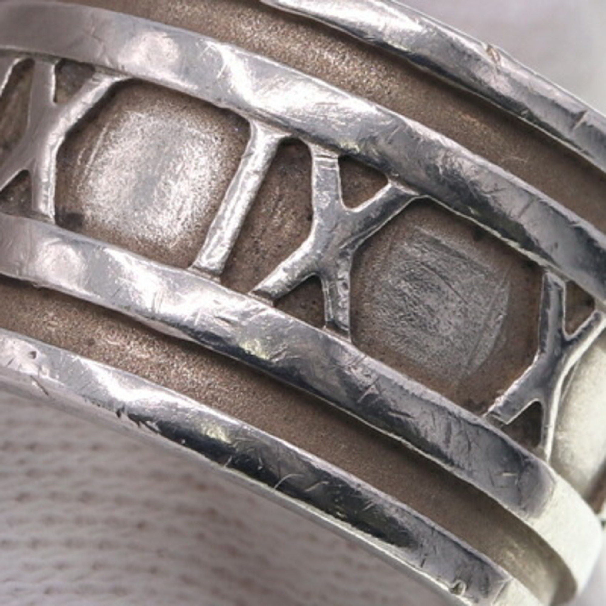 Tiffany Ring Atlas Wide SV Sterling Silver 925 Size 11/US6 Women's TIFFANY & CO