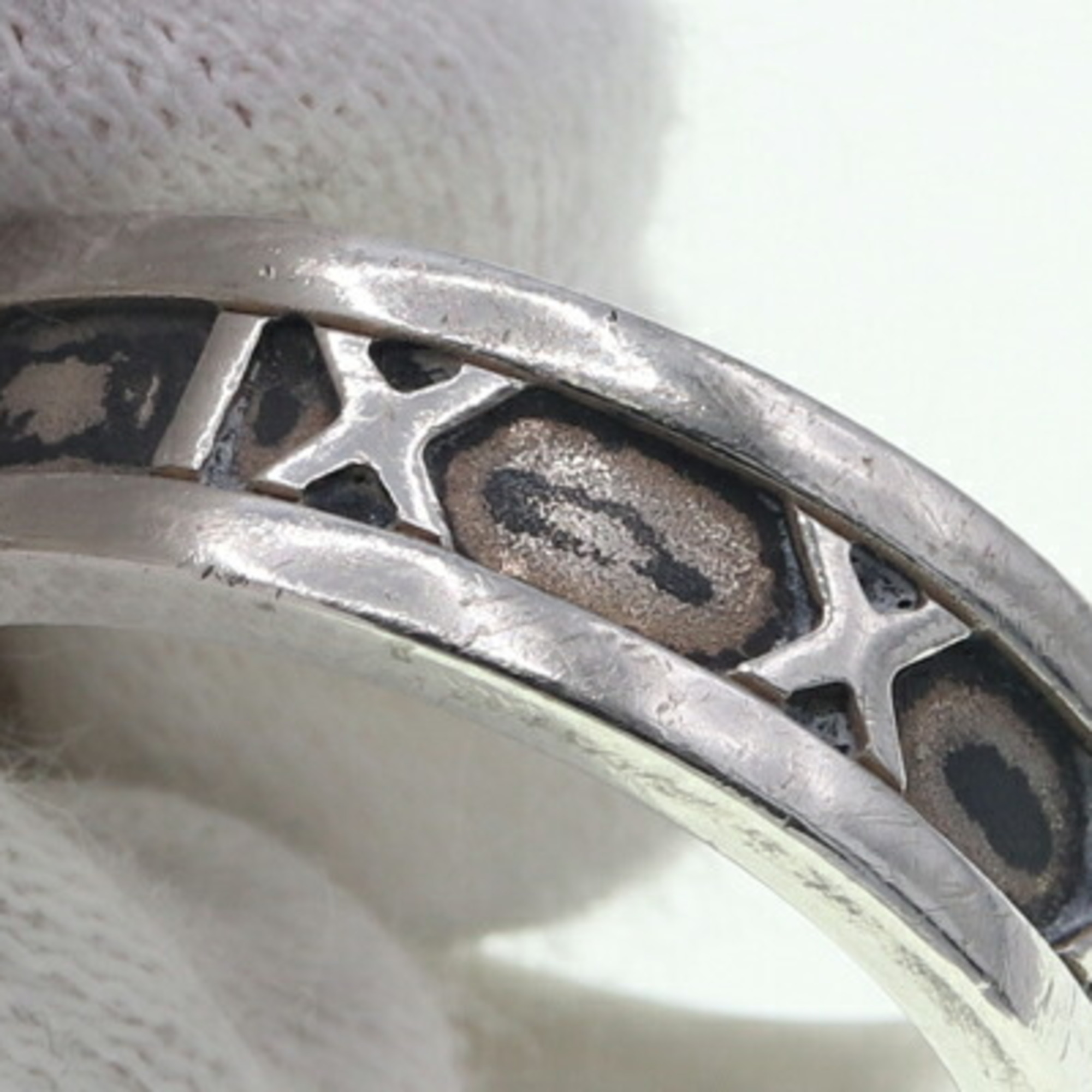 Tiffany Ring Atlas SV Sterling Silver 925 Size 17/US8.5 Women's TIFFANY & CO