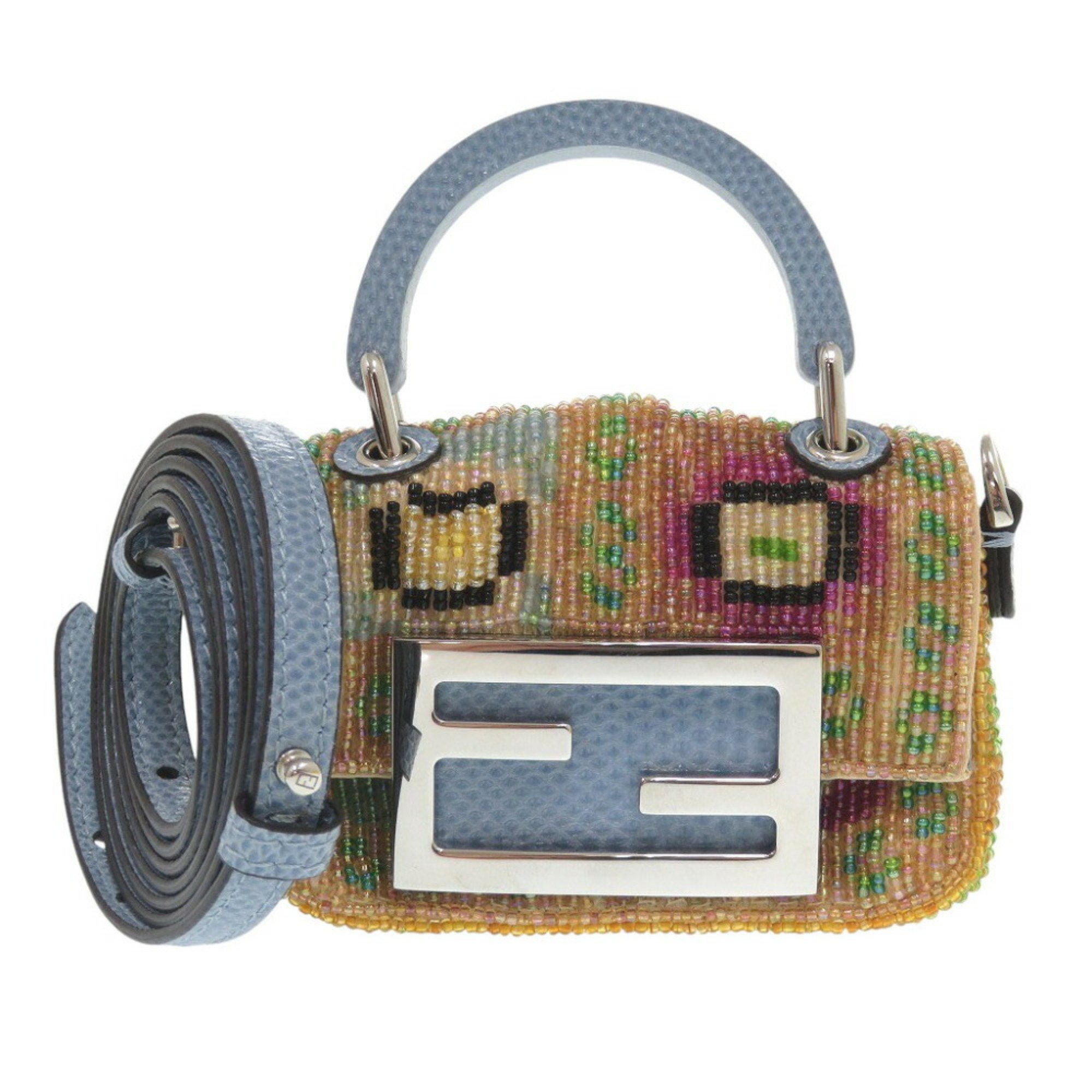 Fendi Nano Baguette Beads Multicolor Shoulder Bag 0481FENDI