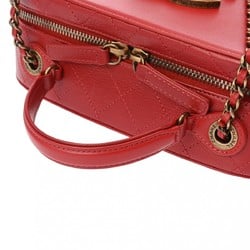 CHANEL Chanel Handbag Red A93464 Women's Calfskin Shoulder Bag