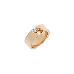 CHAUMET Chaumet Lien Diamond #49 Size 9 Women's K18 Pink Gold Ring