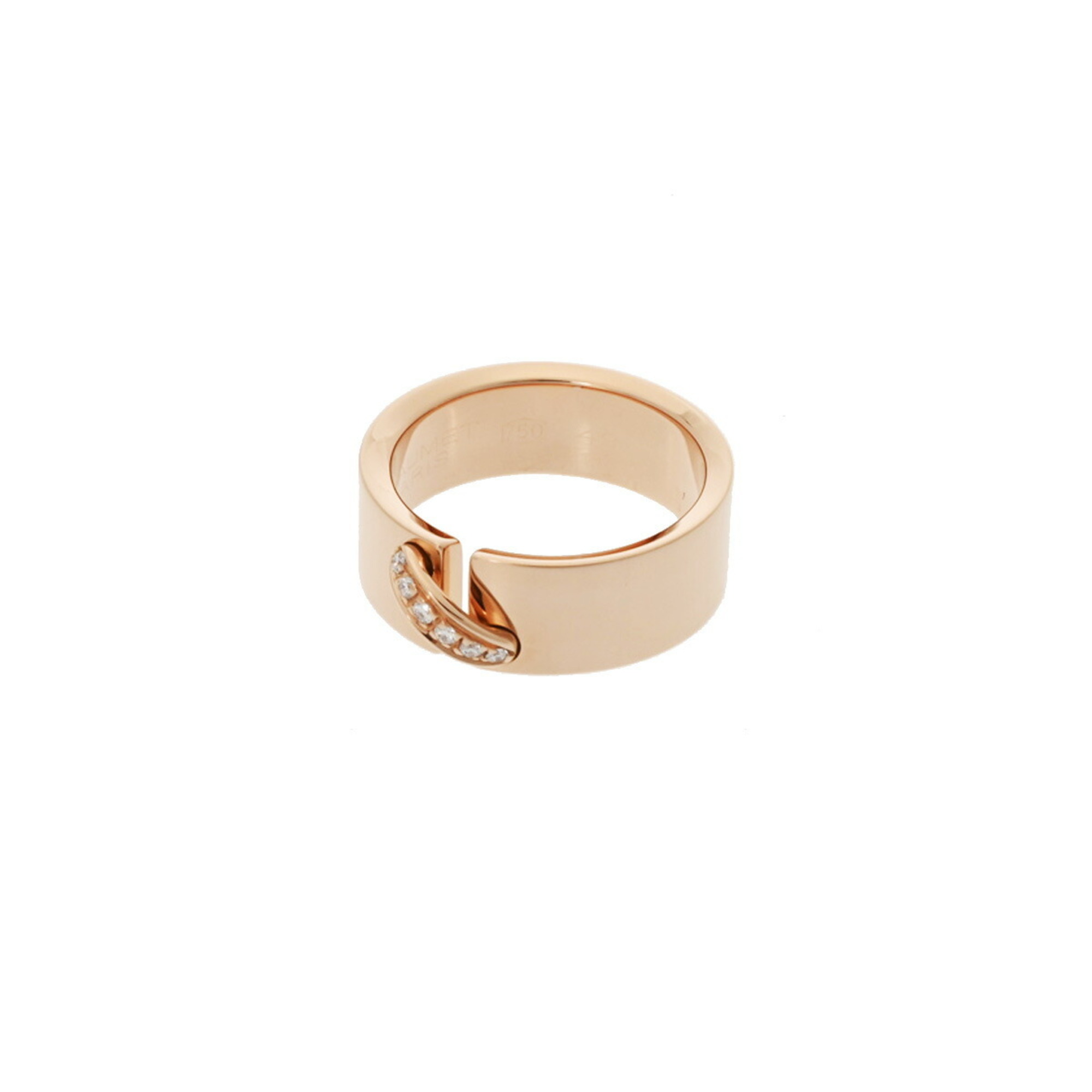 CHAUMET Chaumet Lien Diamond #49 Size 9 Women's K18 Pink Gold Ring