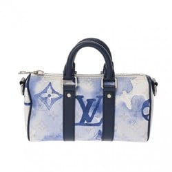 LOUIS VUITTON Louis Vuitton Monogram Watercolor Keepall XS White/Blue M45761 Women's Canvas Handbag