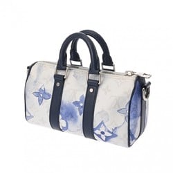 LOUIS VUITTON Louis Vuitton Monogram Watercolor Keepall XS White/Blue M45761 Women's Canvas Handbag