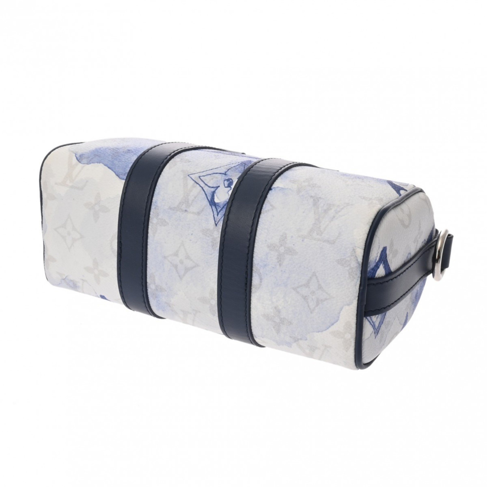 LOUIS VUITTON Louis Vuitton Monogram Watercolor Keepall XS White/Blue M45761 Women's Canvas Handbag