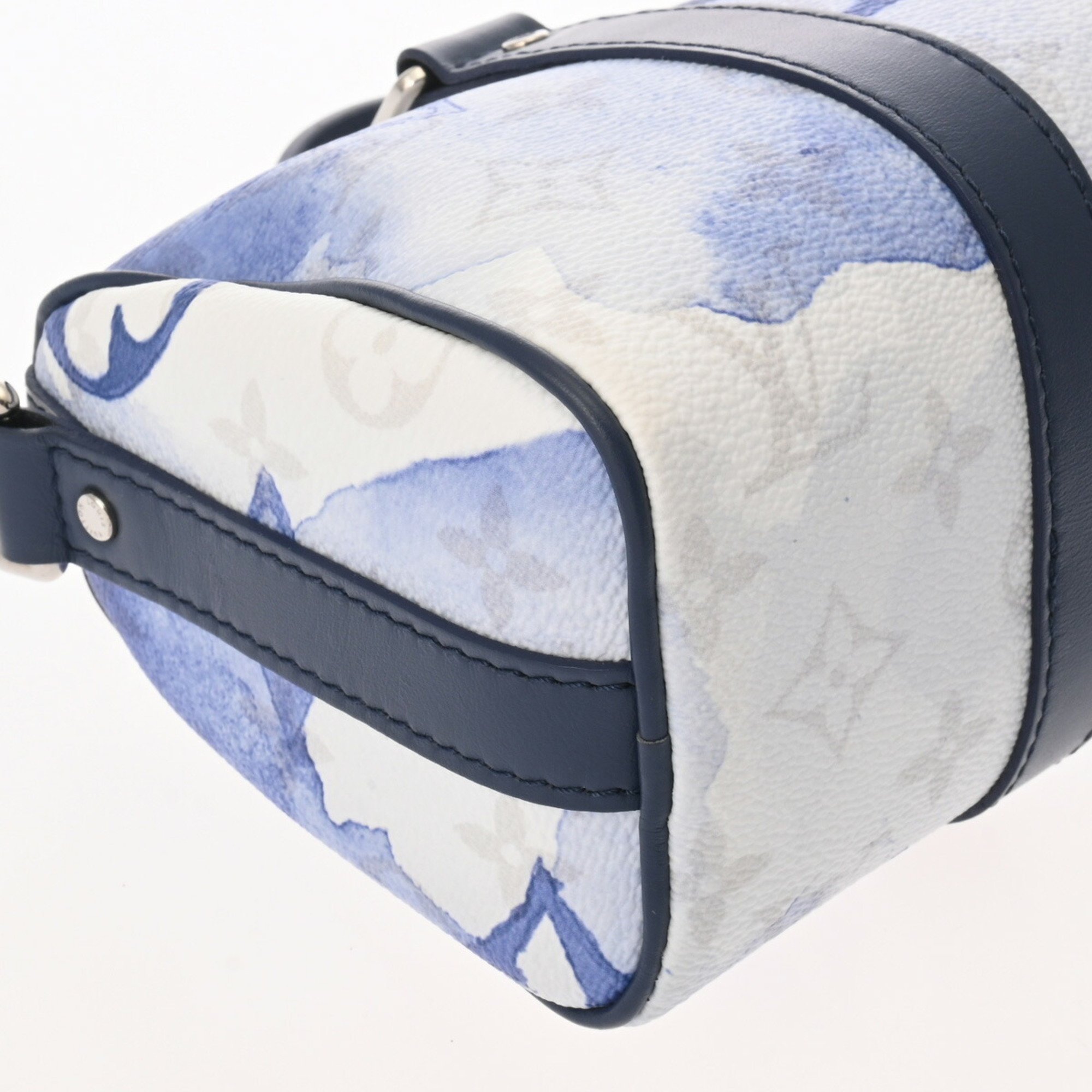 LOUIS VUITTON Louis Vuitton Monogram Watercolor Keepall XS White/Blue M45761 Women's Canvas Handbag