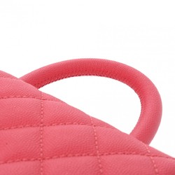 CHANEL Chanel Matelasse Flap Bag XXS Pink AS2215 Women's Caviar Skin Handbag