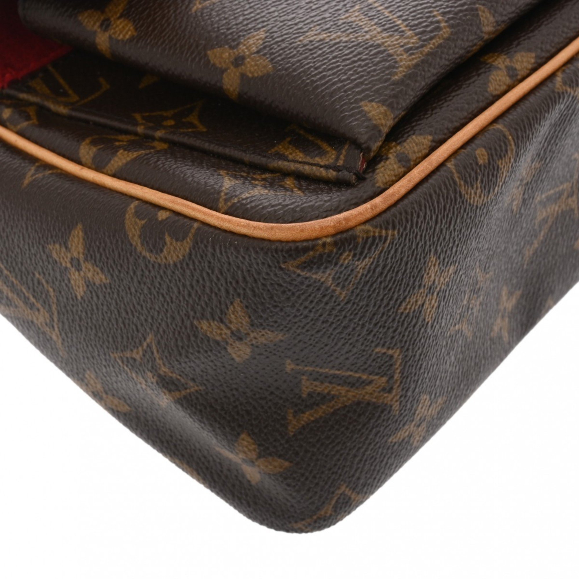 LOUIS VUITTON Louis Vuitton Monogram Vivacite PM Brown M51165 Women's Canvas Shoulder Bag