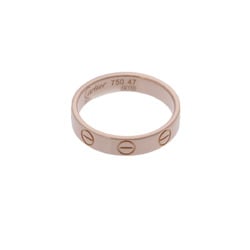 CARTIER Love Ring #47 Size 7 Women's K18 Pink Gold