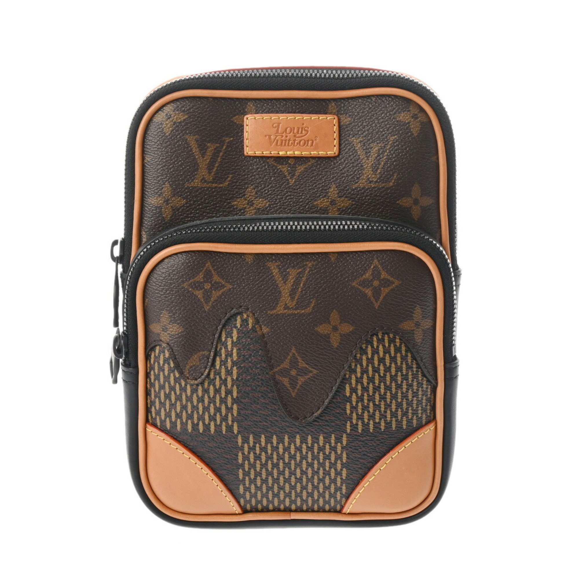 LOUIS VUITTON Louis Vuitton LV Squared Amazon Sling Bag Brown N40379 Unisex Damier Giant Body