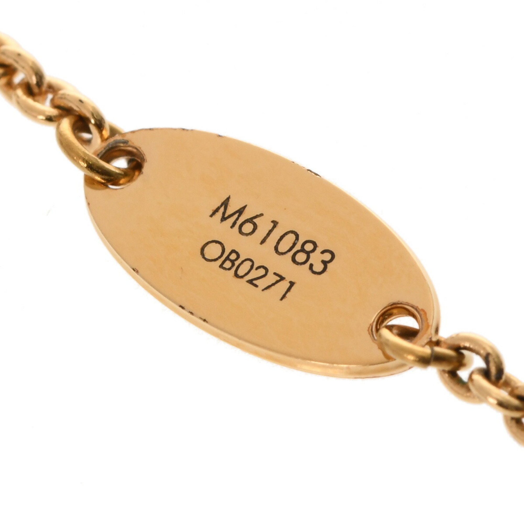 LOUIS VUITTON Essential V M61083 Women's GP Necklace