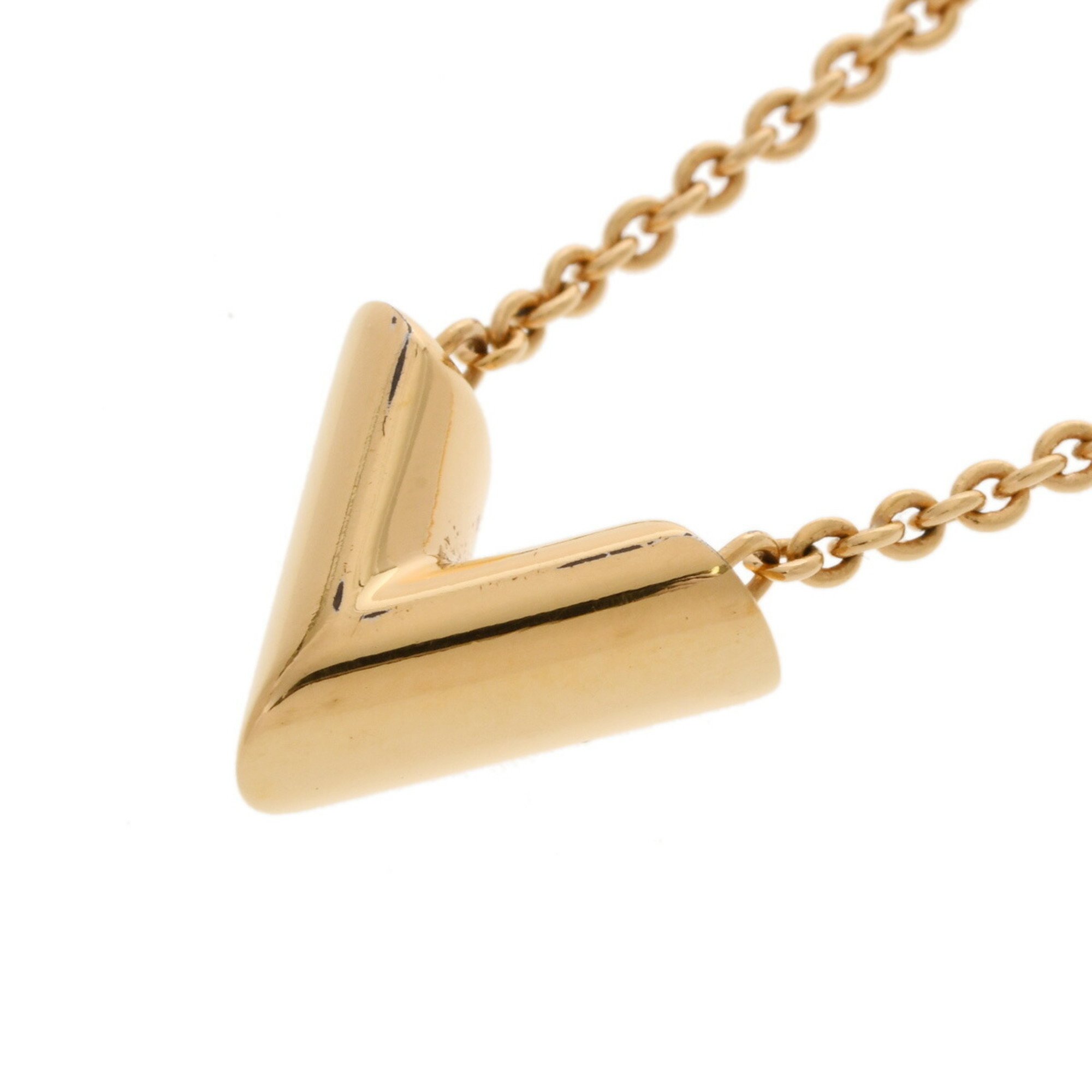 LOUIS VUITTON Essential V M61083 Women's GP Necklace