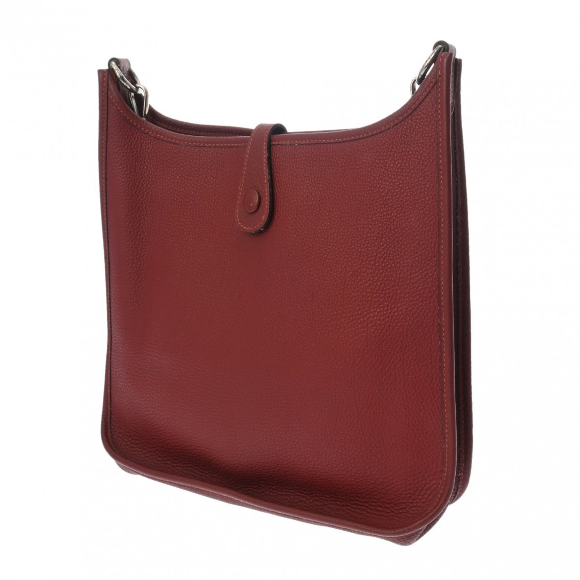 HERMES Evelyn PM Bordeaux E stamp (around 2001) Women's Togo shoulder bag