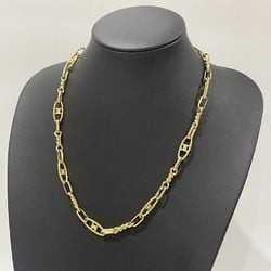 CELINE GP Necklace Macadam Chain Link Vintage Women's Gold 20482749