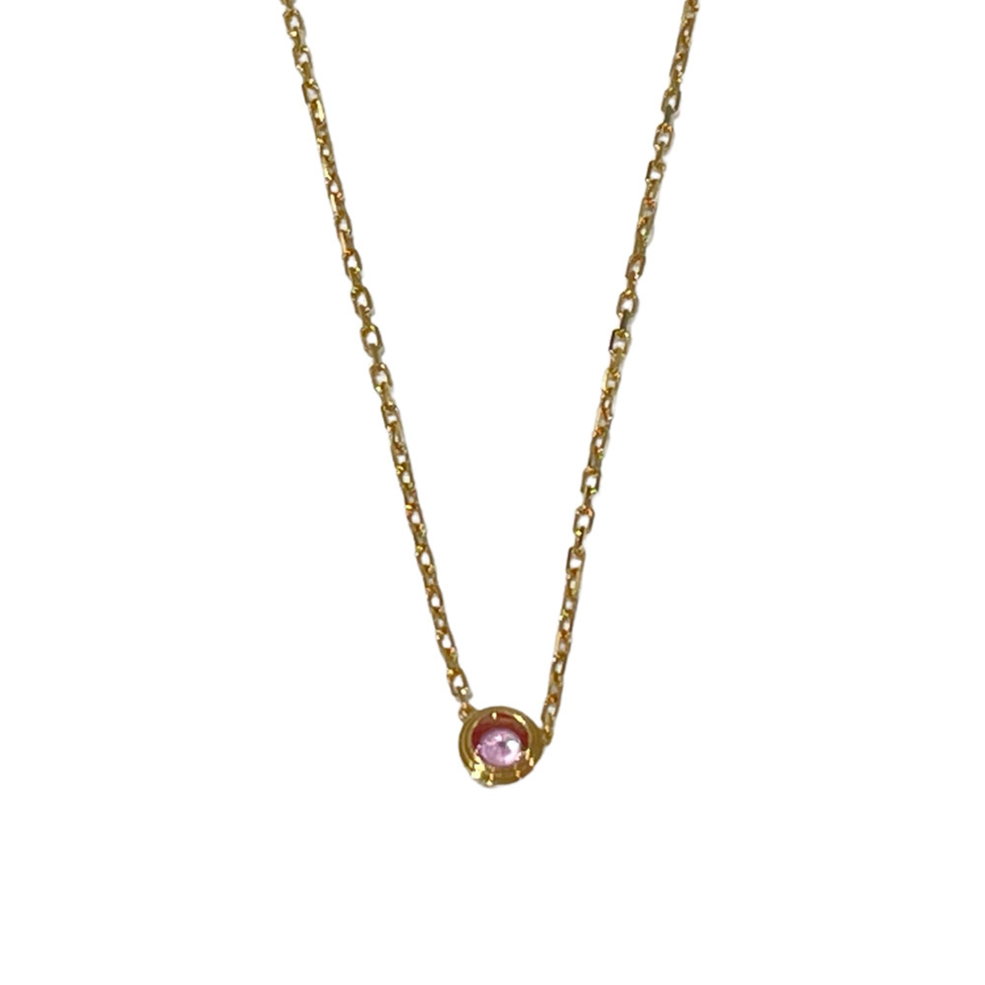 CARTIER K18PG Necklace Diamant Legend Pink Sapphire Ladies Gold 20484748