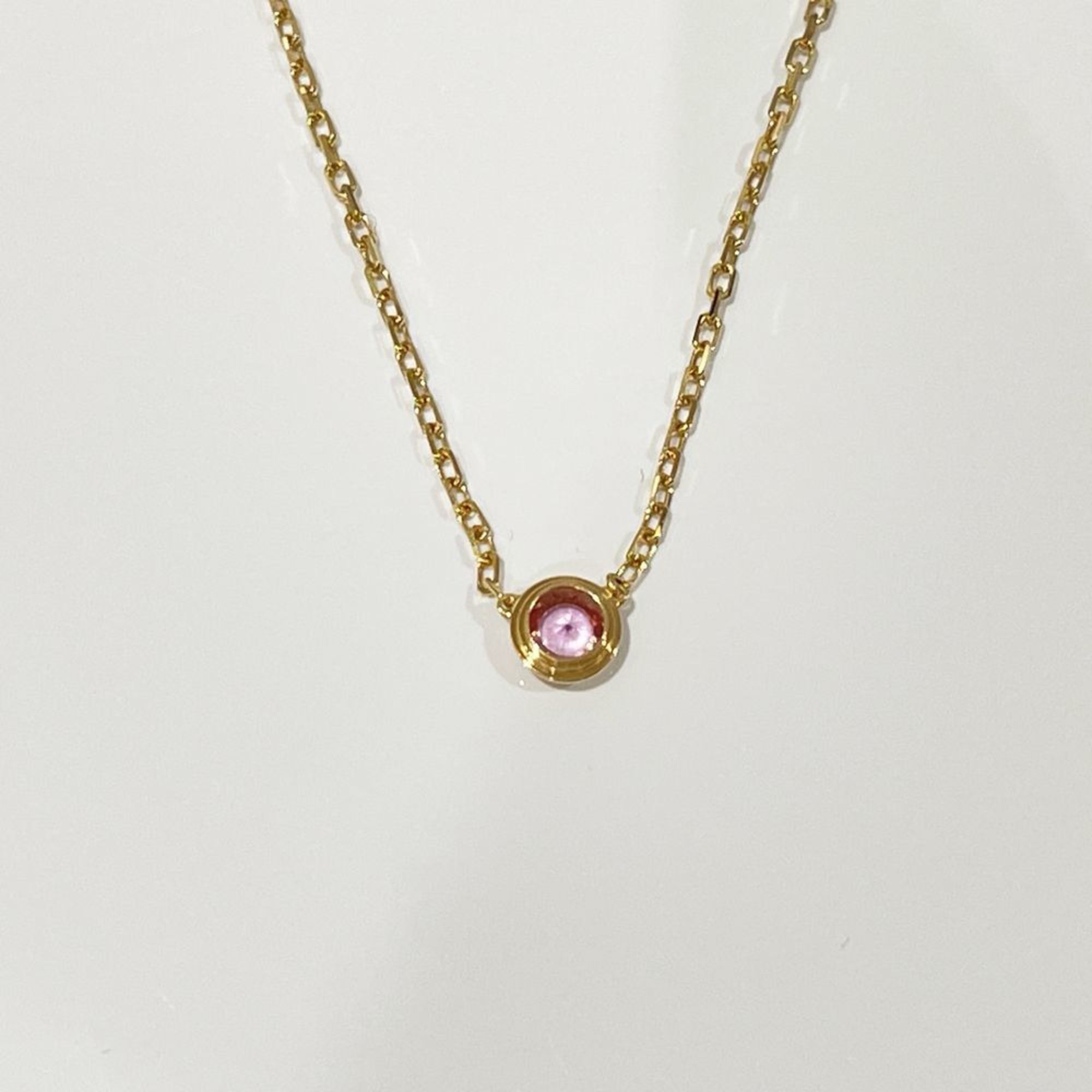 CARTIER K18PG Necklace Diamant Legend Pink Sapphire Ladies Gold 20484748