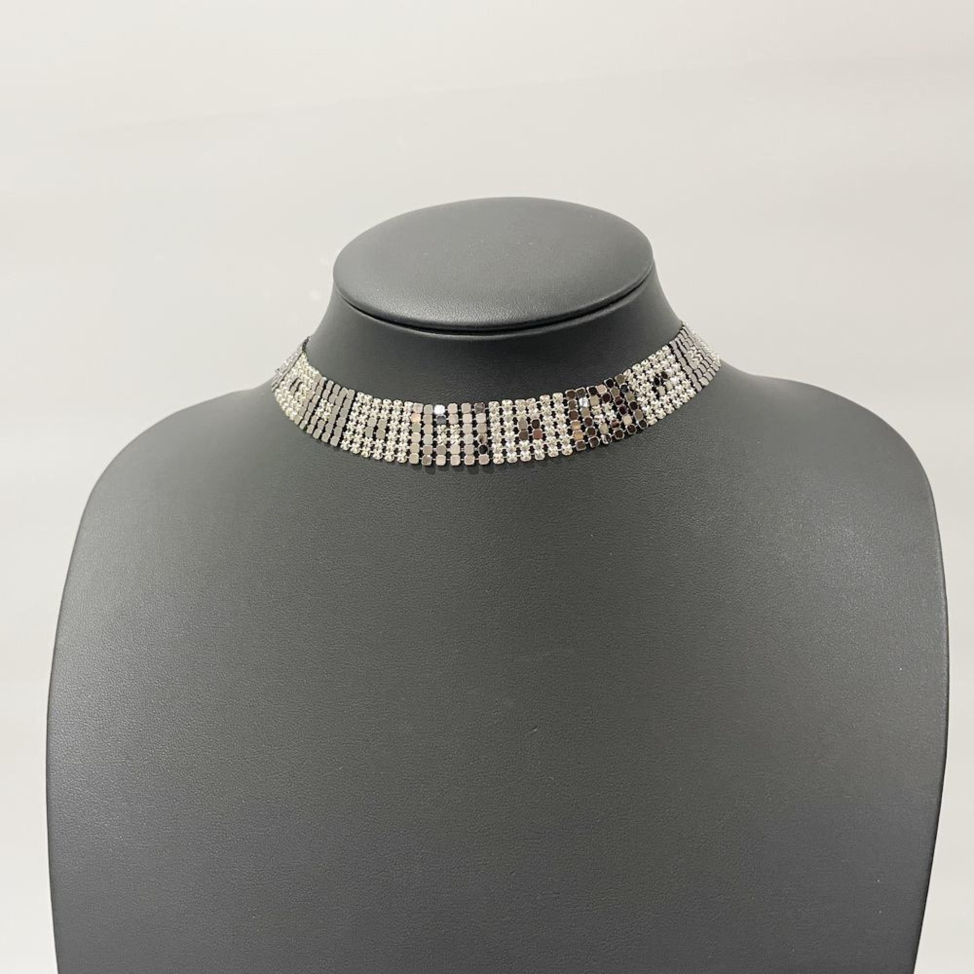 GIVENCHY choker mesh 6-row 4G vintage women's silver 20485021