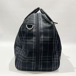 BURBERRY Boston Bag GOLF Check Pattern Women's Black 20477154