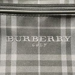 BURBERRY Boston Bag GOLF Check Pattern Women's Black 20477154